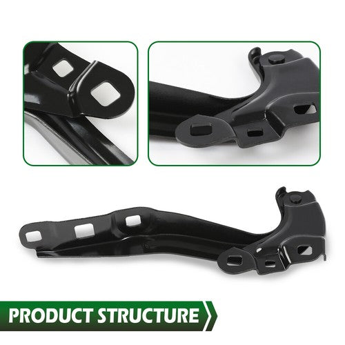 Solid Spare Fit For 2018-2021 Chevy Equinox Hood Hinges Driver & Passenger Side LH RH Pair