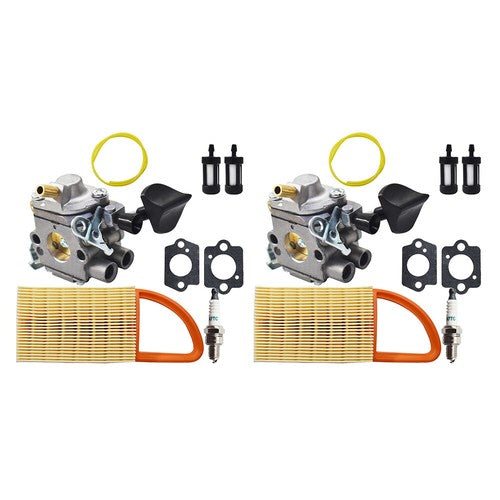 Solid Spare 2PCS Carburetor Kit Fit For BR550 BR500 BR600 Backpack Blower For Zama C1Q-S183