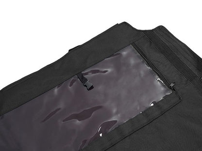 Solid Spare Soft Black Roof For Kawasaki Mule Pro FXT with PVC Upper Doors & Rear Window