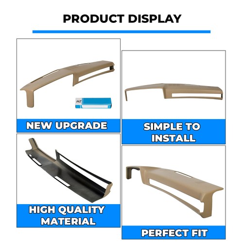 Solid Spare Light Brown Dash Pad Cover For 1981-1991 Chevrolet GMC C/K/R/V Truck/SUV PICKUP