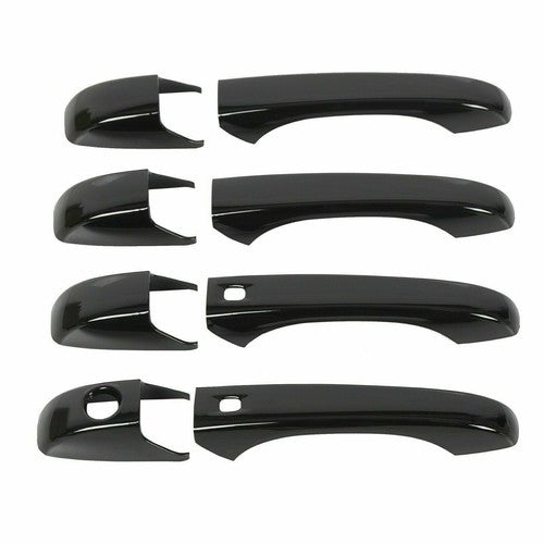 Solid Spare Glossy Black Door Handle Cover Set For Jeep Grand Cherokee/Dodge Durango 2011+