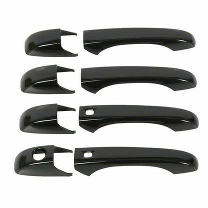Solid Spare Glossy Black Door Handle Cover Set For Jeep Grand Cherokee/Dodge Durango 2011+