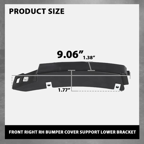 Solid Spare Front Right Bumper Cover Support Lower Bracket Fit For 16-20 Buick Envision