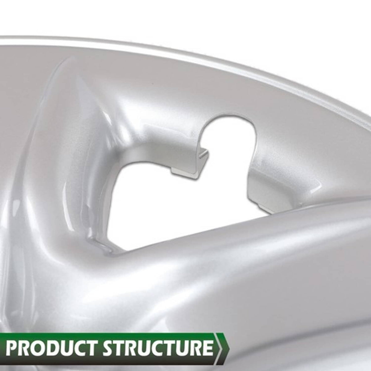 Solid Spare Fit For 06-12 Toyota RAV4 5-Spoke 17 Inch Wheel Skin Hub Caps Covers