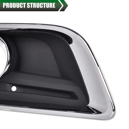 Solid Spare Front Bumper Fog Light Trim Left & Right Fit For 2013-2016 Chevrolet Malibu