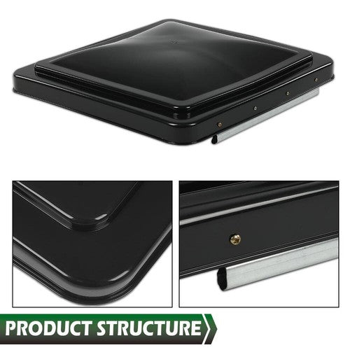 Solid Spare New 14" x 14" Replacement Roof Vent Cover Camper RV Trailer Ventline 3pcs