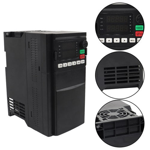 Solid Spare 5.5KW 220V 7.5HP Variable Frequency Drive AC 1-3 Phase Converter VFD New