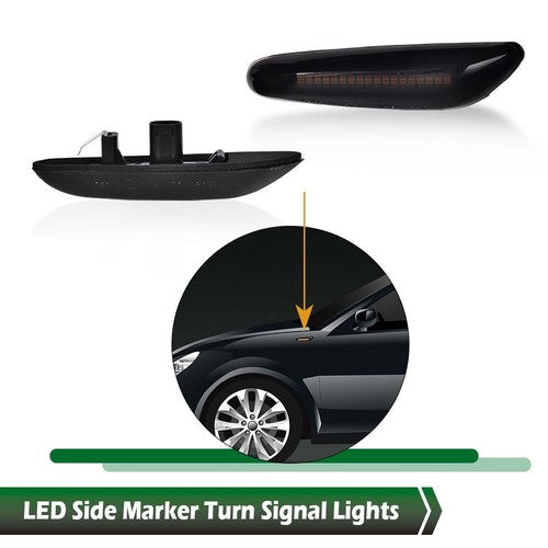 Solid Spare LED Side Marker Light Sequential Turn Signal Fit For BMW X1 X3 325i 328i 335i