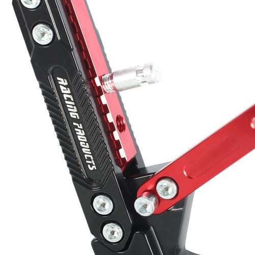 Solid Spare Red Adjustable Motorcycle CNC Aluminum Alloy Kickstand Foot Side Support Stand