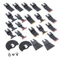 Solid Spare 25PCS Titanium Oscillating Tool Blade, Professional Bi-Metal Multitool Blades Ki