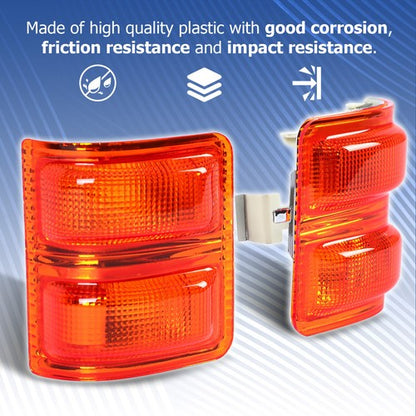 Solid Spare Pair Amber Side Mirror Marker Signal Lights For Ford F250-550 F350 F450 2008-16
