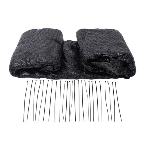 Solid Spare 4' x 50' Privacy Fence Heavy Duty Fencing Mesh Shade Cover Garden Black