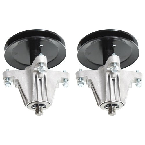 Solid Spare 2 Spindle Assembly W/Pulley Bolt For Troy Bilt Tb42 Pony Bronco Tb42 7-Speed New