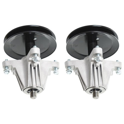 Solid Spare 2 Spindle Assembly W/Pulley Bolt For Troy Bilt Tb42 Pony Bronco Tb42 7-Speed New