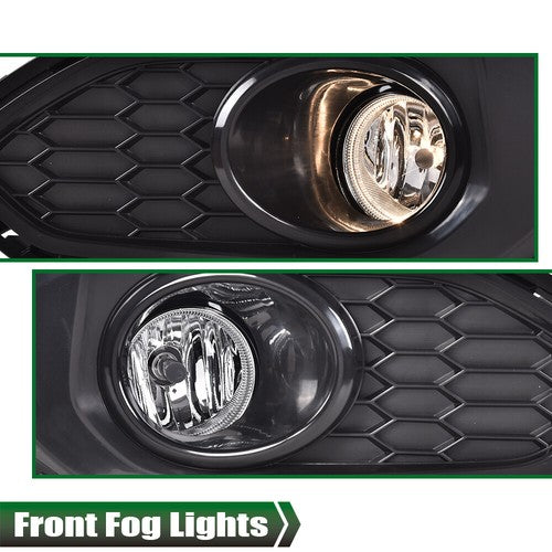Solid Spare Clear Bumper Fog Lights Driving Lamps Left+Right Fit For 2018-2020 Honda Fit