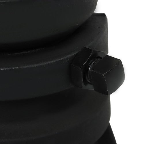 Solid Spare New C5G 12''-16'' Adjustable Cushioned 5th Wheel to Gooseneck Adapter Black