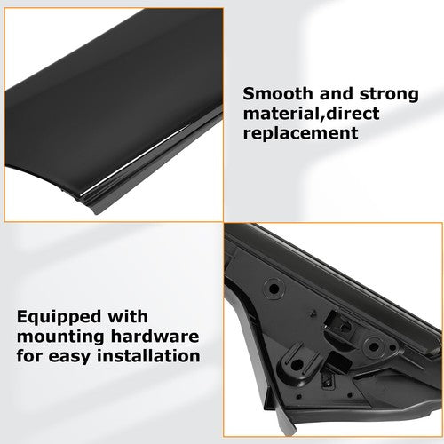 Solid Spare For 11-19 Ford Explorer Left Side Windshield A-Pillar Molding Inner Outer Trim