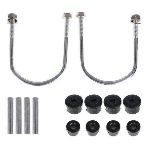 Solid Spare For EZGO RXV Golf Cart Heavy Duty Rear 2 Leaf Spring Kit With Bushing & Sleeves