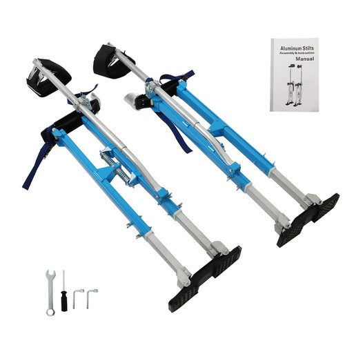 Solid Spare Painting Stilt 36" - 48" Drywall Stilts Adjustable Aluminum Alloy Tool Blue