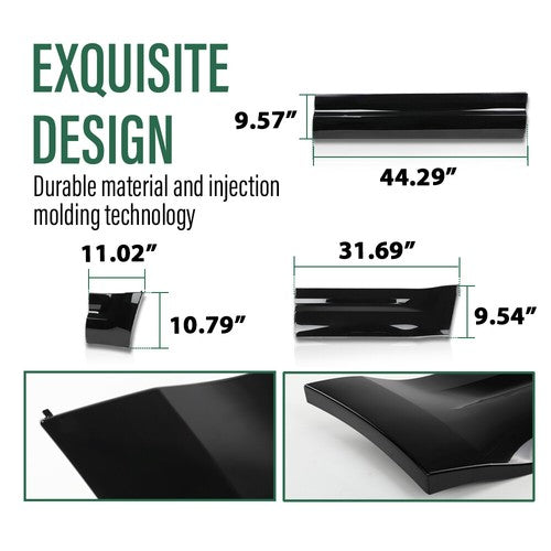 Solid Spare Fit For 20-24 Defender 110 Bumper Corner Side Skirt Fender Flare Body Kit