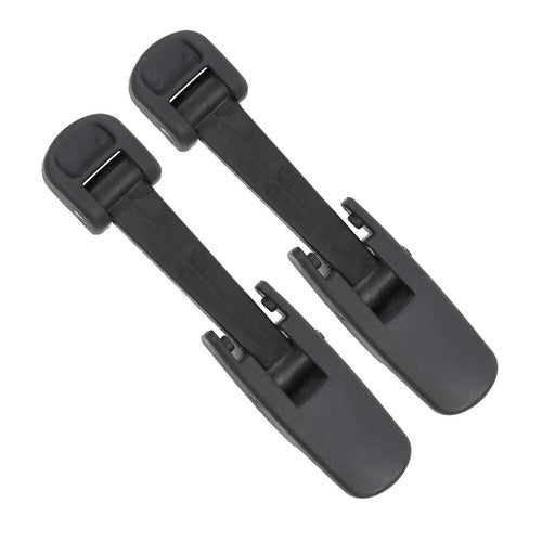 Solid Spare Fit For 03-09 Chevy Kodiak/GMC TopKick/Hummer H2 Hood Lock Latch Black 2pcs