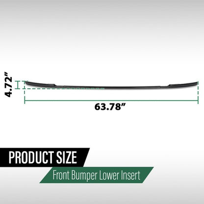 Solid Spare Fit For 13-17 Land Rover Range Rover Front Bumper Lower Insert Trim Black