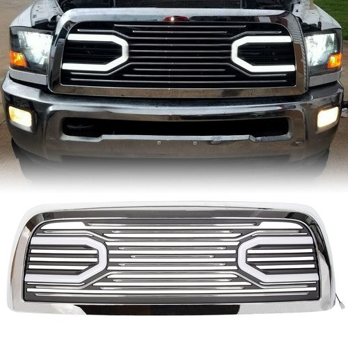 Solid Spare For 10-18 Dodge Ram 2500 3500 Big Horn Chrome Grille &Replacement Shell & Lights