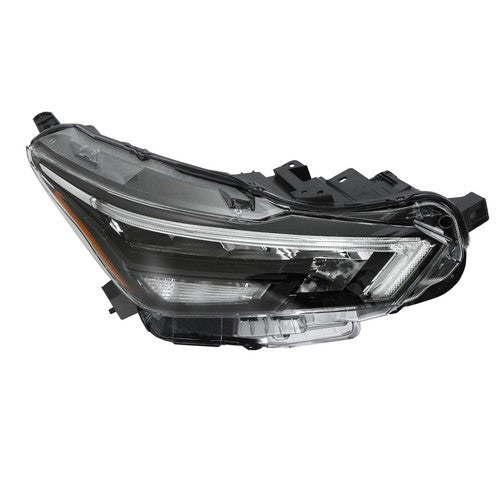 Solid Spare LED Chrome Headlight Replacement Fit For Nissan Versa 2020-2021 Right Clear Lens