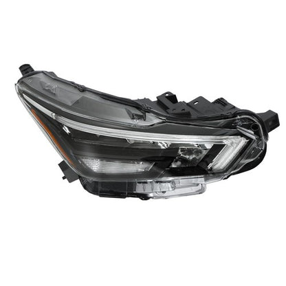 Solid Spare LED Chrome Headlight Replacement Fit For Nissan Versa 2020-2021 Right Clear Lens