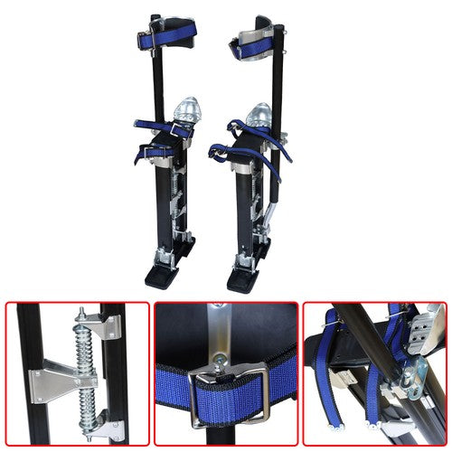Solid Spare 15" - 23" Adjustable Height Stilts Aluminum Drywall Tool For Painter Taping