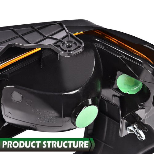 Solid Spare Headlight Trim Bezel w/ Parking Light Fit For 08-14 Ford E150 E250 E350 Right