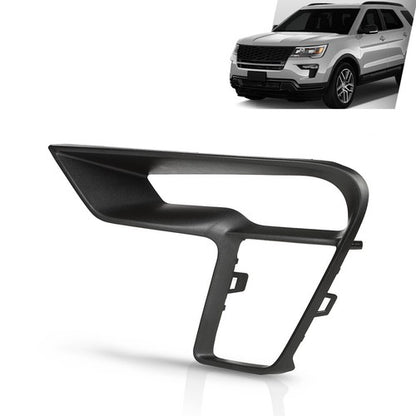 Solid Spare Front Bumper Fog Light Bezel Lamp Trim Left Side Fit For 18-19 Ford Explorer
