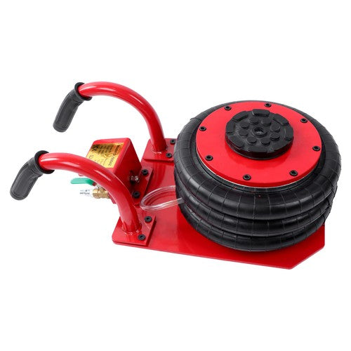 Solid Spare Red Triple Bag Air Jack 3 Ton/6600 lb Pneumatic Jack for Car SUV Lifting