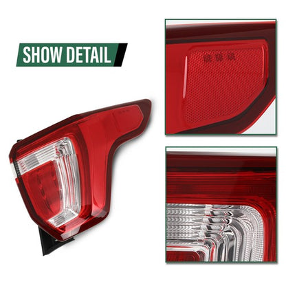 Solid Spare Fit For 2016-2019 Ford Explorer Right Passenger Tail Light Brake Lamp Assembly