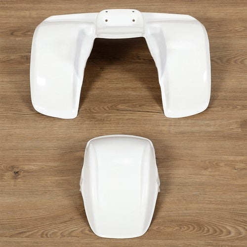 Solid Spare For Honda ATC70 ABS Painted White Front and Rear Fender Set 1978-1985