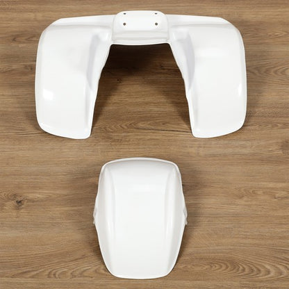 Solid Spare For Honda ATC70 ABS Painted White Front and Rear Fender Set 1978-1985
