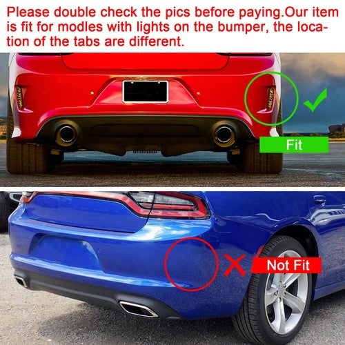 Solid Spare For 2015-23 Dodge Charger SRT Factory Style Rear Diffuser Bumper Valance Lip PP