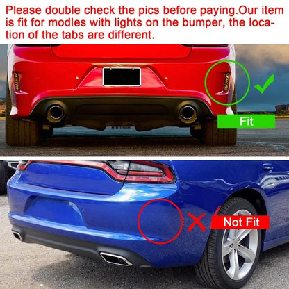 Solid Spare For 2015-23 Dodge Charger SRT Factory Style Rear Diffuser Bumper Valance Lip PP