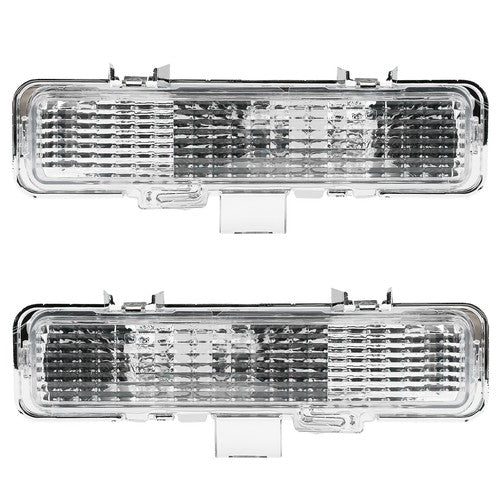 Solid Spare Front Corner+Bumper Signal Lights Parking Lamps FOR 83-94 Chevy Blazer&82-93 S10