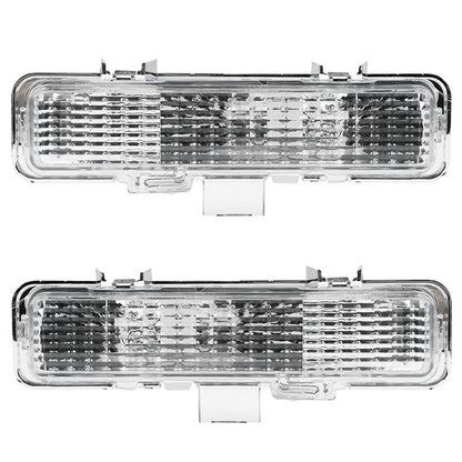 Solid Spare Front Corner+Bumper Signal Lights Parking Lamps FOR 83-94 Chevy Blazer&82-93 S10