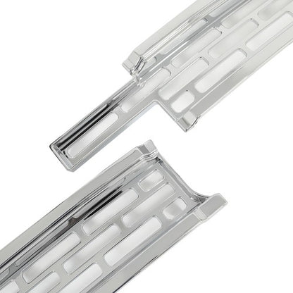 Solid Spare For GMC Sierra 1500 2014-2015 GI123 Chrome Grille Insert Mesh Grill Overlay Trim