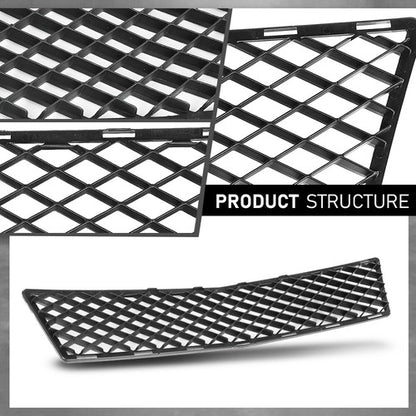 Solid Spare Front Bumper Grille Grill Fit For 2010-2012 Mercedes-Benz GLK350 MB1036129