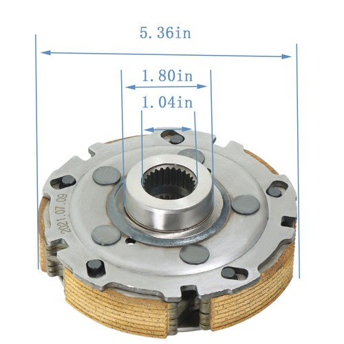 Solid Spare 660 YFM660 YXR For Yamaha Rhino Wet Clutch Pad Shoe & gasket 2004-2007
