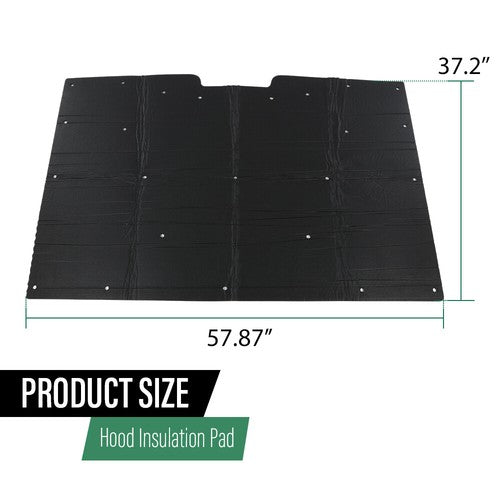Solid Spare Fit For 1981-1987 Chevrolet GMC Pickup Truck Hood Insulation Pad With Clips