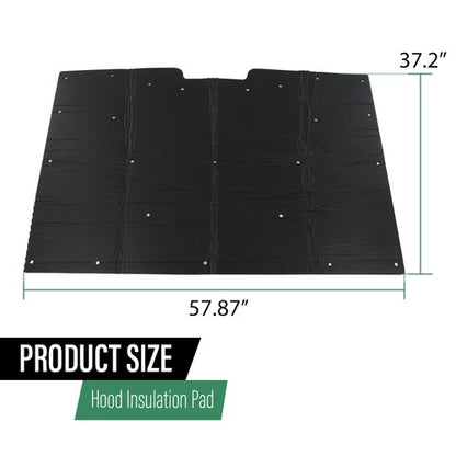 Solid Spare Fit For 1981-1987 Chevrolet GMC Pickup Truck Hood Insulation Pad With Clips