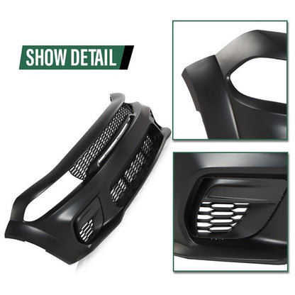 Solid Spare Front and Rear Bumper Hellcat Style Fit For 2015-2023 Dodge Charger Widebody Kit