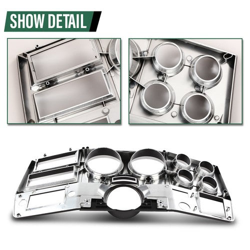 Solid Spare Fit For Chevrolet GMC Truck 1981-1983 Dash Bezel W/ A/C W/ Lower Column Cover