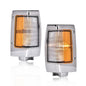 Solid Spare Fit For 90-97 Nissan D21 Pickup Chrome Parking Corner Side Marker Signal Lights