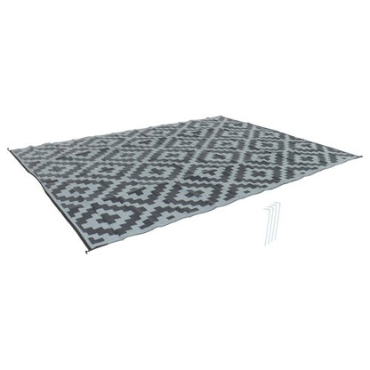 Solid Spare Waterproof Outdoor Rug Outdoor Plastic Straw Rug 9x12FT Black Gray Camping
