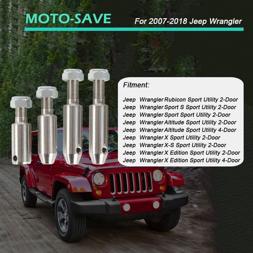 Solid Spare For 2.5-6" lifts 07-18 Jeep Wrangler Sport Front Sway Bar Links Disconnects